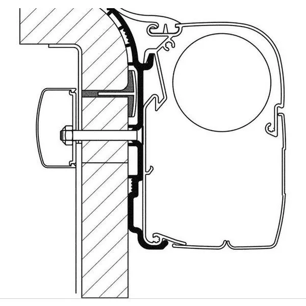 Thule Adapter Bürstner, Länge 5,5 M 3 Thule Adapter Bürstner, Länge 5,5 M