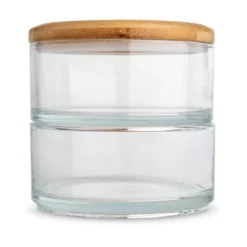 Ooni Stapelgefäss-Set -Online Camping Angebote 3er glasschalen glasgefaess set bambusdecke ooni pizza oven zubehoer 1000 3 25116