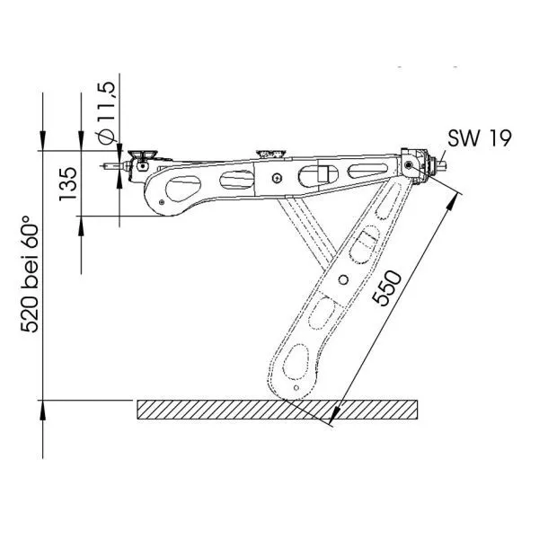 Wohnwagenstütze AL-KO Steckstütze Premium 1.250 Kg Lang 4 Wohnwagenstütze AL-KO Steckstütze Premium 1.250 Kg Lang – Bild 2