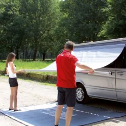 Wandmarkise Fiamma F35 Pro 220, Tuch: Royal Grey, Gehäuse: Titanium -Online Camping Angebote auf und abbau fiamma f35 pro markise 1000 6 22757