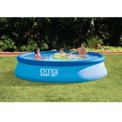 Intex Easy Pool-Set Aufstellpool 396x84 Cm, Rund -Online Camping Angebote aufstellpool set intey easy pool set 396x84 cm blauer familien aufblaspool rundpool 1000 2 22974