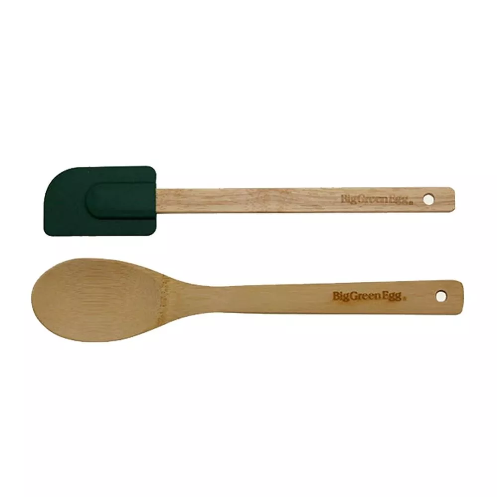 Big Green Egg Pfannenschaber Und Holzköffel Mit Silikonhalter 5 Big Green Egg Pfannenschaber Und Holzköffel Mit Silikonhalter – Bild 3