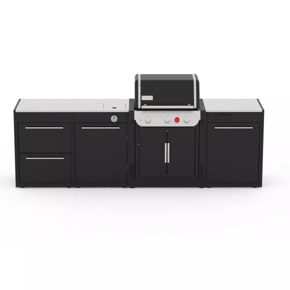 Weber Outdoorküche BBQ-Kitchen 331, 3 Modul Für Genesis EPX-335 3 Weber Outdoorküche BBQ-Kitchen 331, 3 Modul Für Genesis EPX-335