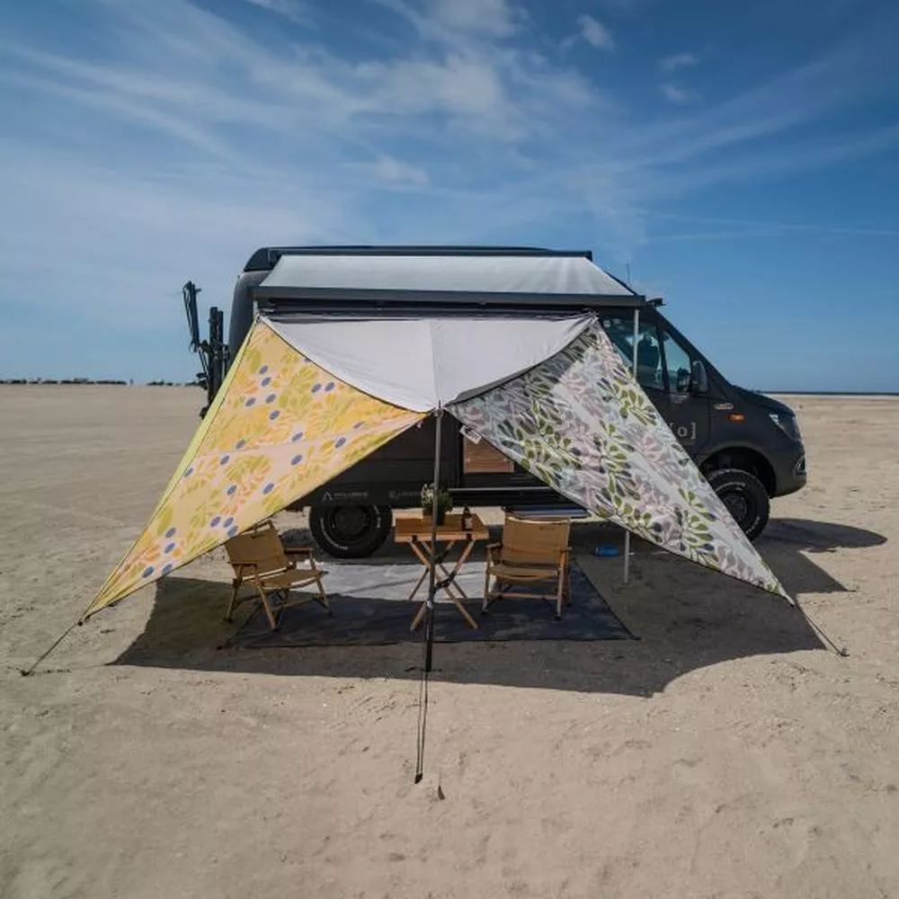 Camping-Sonnensegel Bent TC Zip Canvas Scandinavian, Design: Misty Rose 5 Camping-Sonnensegel Bent TC Zip Canvas Scandinavian, Design: Misty Rose – Bild 3