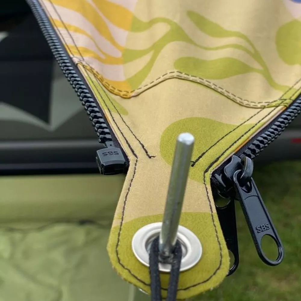 Camping-Sonnensegel Bent TC Zip Canvas Scandinavian, Design: Forrest Blueberrys 5 Camping-Sonnensegel Bent TC Zip Canvas Scandinavian, Design: Forrest Blueberrys – Bild 3