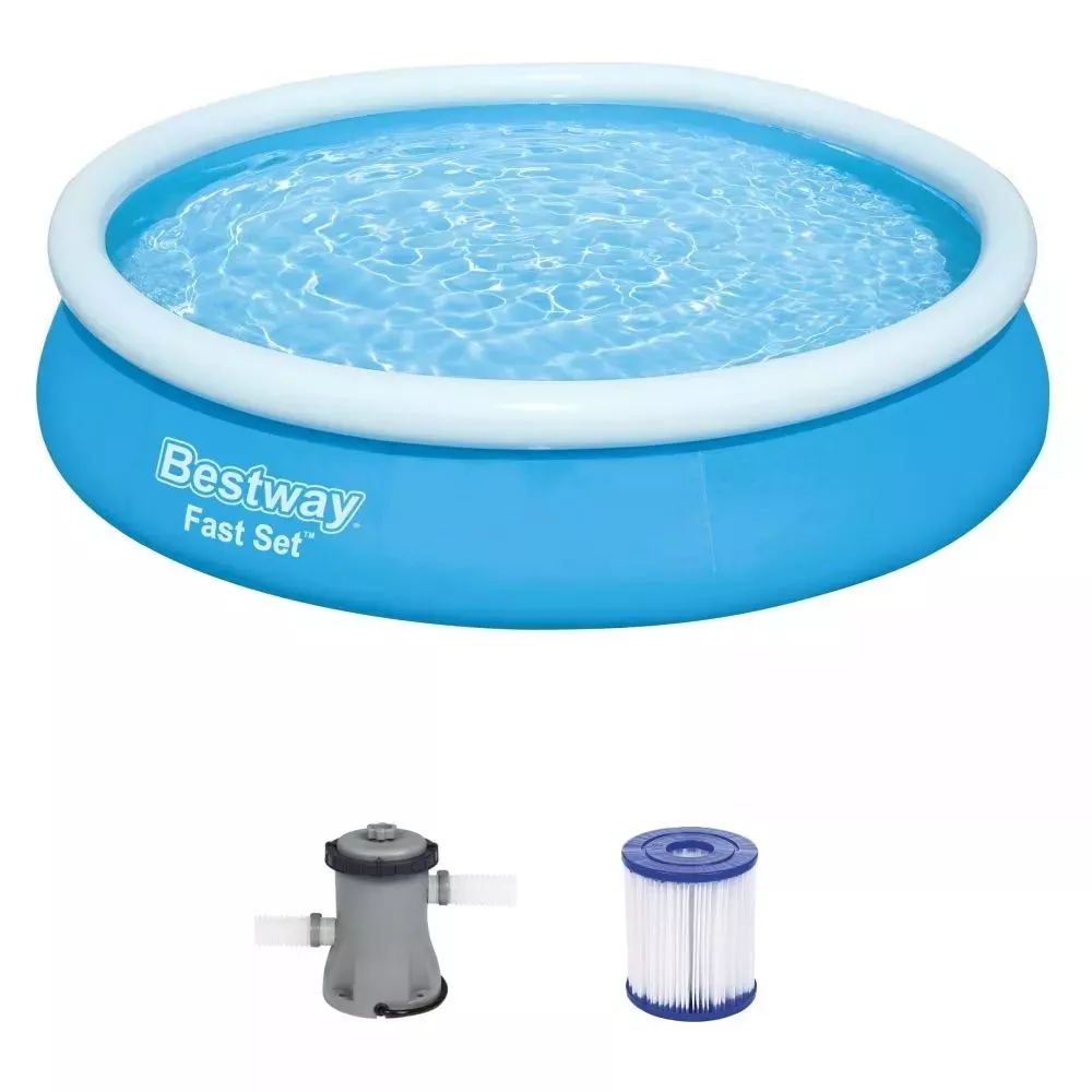 Rundpool Bestway Fast Set Pool-Set 366x76 Cm, Rund 3 Rundpool Bestway Fast Set Pool-Set 366x76 Cm, Rund