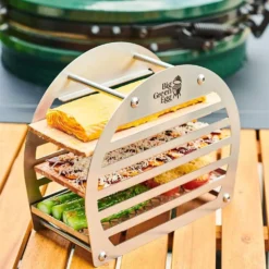 Smoking Tower Big Green Räucherturm -Online Camping Angebote big green egg zubehoer smoking tower kompatibel mit kamado grill medium large xlarge 2xlarge raeuchern grillen garen auf 6 ebenen 1000 3 27413