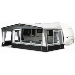 Wohnwagen-Vorzelt Brand Atrium 240 -Online Camping Angebote brand atrium 240 tuerposition ganz links 2 front 1 seitenelement zu balkonblende abgeklappt 1000 2 16740