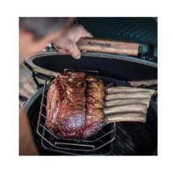 Bratenkorb, Rippenhalter Big Green Egg Ribs & Roasting Rack, 2XL / XLarge / Large -Online Camping Angebote bratenkorb bratenhalter big green egg rippenhalter ribs und roasting rack grillrost edelstahl 1000 2 20769
