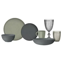 Campinggeschirr-Set Brunner Lunch Box PLA Tierra Magma C16 -Online Camping Angebote brunner campinggeschirr recyceltes geschirr lunch box magma forest c16 16 teiliges melamin set teller tassen 1000 3 26163