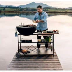 FIRE KITCHEN Mit BOWL 70 Plancha-Grillset Tief -Online Camping Angebote buchenholz arbeitsplatte fire kitchen hoefats mit bowl 70 plancha grill set mobile aussenkueche 1000 2 26346