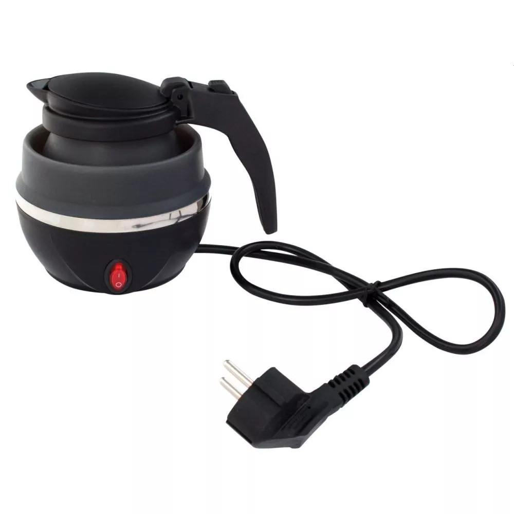 Faltbarer Camping-Wasserkocher Eurotrail 0,8 Liter, Grau 4 Faltbarer Camping-Wasserkocher Eurotrail 0,8 Liter, Grau – Bild 2