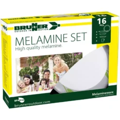 Campinggeschirr-Set Brunner Melamine Tulip C4E -Online Camping Angebote campinggeschirr melamingeschirrset brunner set tulip 16 teilig fuer 4 personen 1000 2 15651