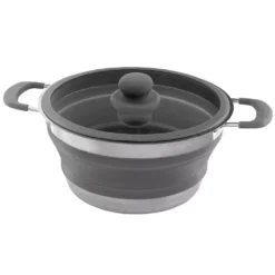 Camping-Kochtopf Eurotrail Mit Deckel 3,5 Liter, Grau -Online Camping Angebote campingkochtopf eurotrail pan with lid mit deckel grauer kochtopf 1000 2 21346