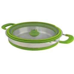 Faltbarer Campingkochtopf Eurotrail Mit Deckel 1 Liter, Grün -Online Camping Angebote campingtopf eurotrail mit deckel gruen campinggeschirr 1 15781
