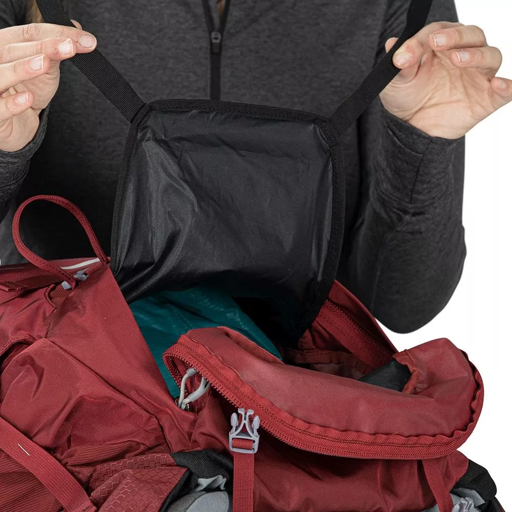 Trekkingrucksack Osprey Ariel 55 WXS/S, Claret Red 15 Trekkingrucksack Osprey Ariel 55 WXS/S, Claret Red – Bild 13