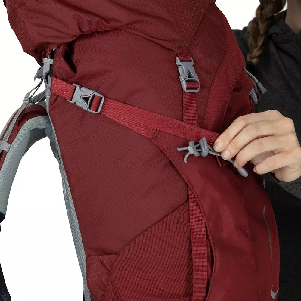 Trekkingrucksack Osprey Ariel 55 WXS/S, Claret Red 18 Trekkingrucksack Osprey Ariel 55 WXS/S, Claret Red – Bild 16