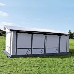 Freistehendes Dauervorzelt Frankana Freiko Allgäu | Tiefe 300 Cm -Online Camping Angebote dauerstandvorzelt frankana freiko allgaeu teilvorzelt wohnwagen vorzelt freistehend 900 3 26316