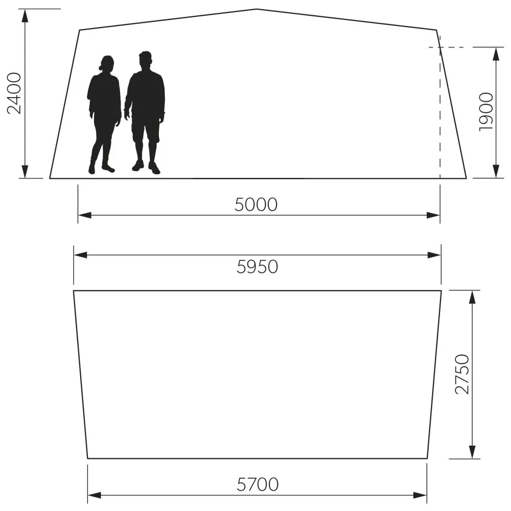 Wohnwagenvorzelt Dometic Residence AIR All-Season | Grösse 14 | 965 - 990 Cm 4 Wohnwagenvorzelt Dometic Residence AIR All-Season | Grösse 14 | 965 - 990 Cm – Bild 2