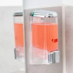 Fiamma Seifen- Oder Shampoospender -Online Camping Angebote durchsichtiger dispenser fiamma spender chrome finish badutensilien sanitaer 1000 4 27075