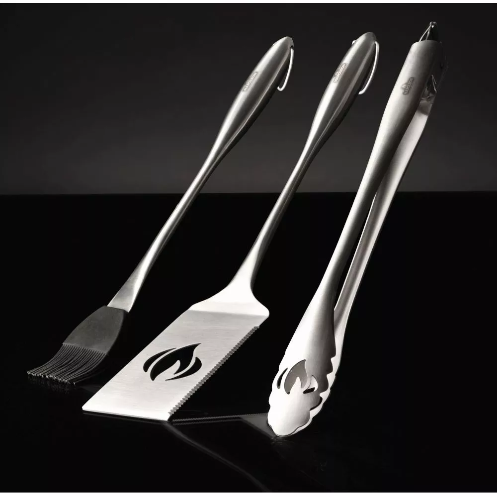 Napoleon 3-teiliges PRO Grillbesteck-Set, Edelstahl 4 Napoleon 3-teiliges PRO Grillbesteck-Set, Edelstahl – Bild 2