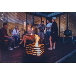 Höfats Feuerkorb Cube, Schwarz -Online Camping Angebote feuerkorb cube hoefats feuerstelle campinggrill grillstelle grillen schwarz 1000 5 22389