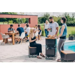 Höfats Feuerkorb Cube, Schwarz -Online Camping Angebote feuerkorb cube hoefats sitzhocker beistelltisch camping hocker schwarz 1000 7 22389