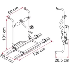 Heckfahrradträger Fiamma Carry-Bike Caravan Hobby -Online Camping Angebote fiamma carry bike caravan hobby fahrradhecktraeger fuer wohnwagen zwei oder drei fahrraeder velos 1000 2 20847