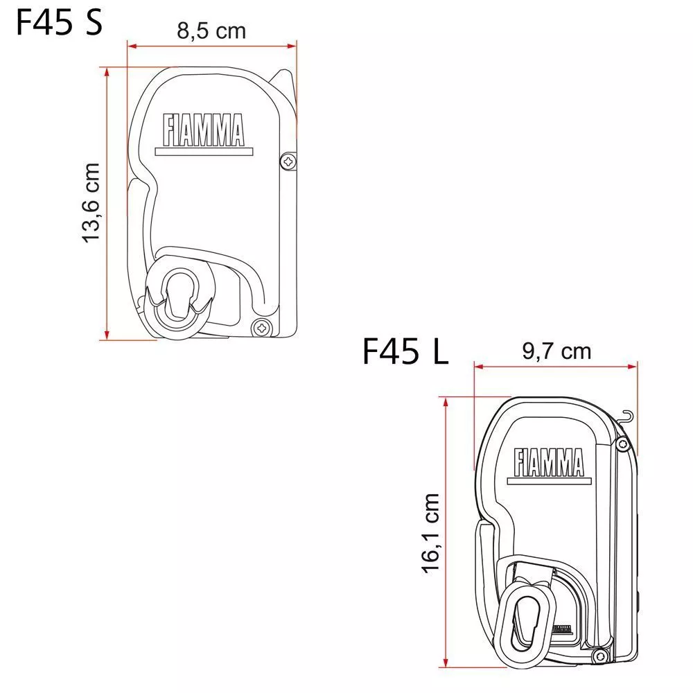 Markise Fiamma F45S 400, Tuch: Royal Blue, Gehäuse: Polar White 10 Markise Fiamma F45S 400, Tuch: Royal Blue, Gehäuse: Polar White – Bild 8