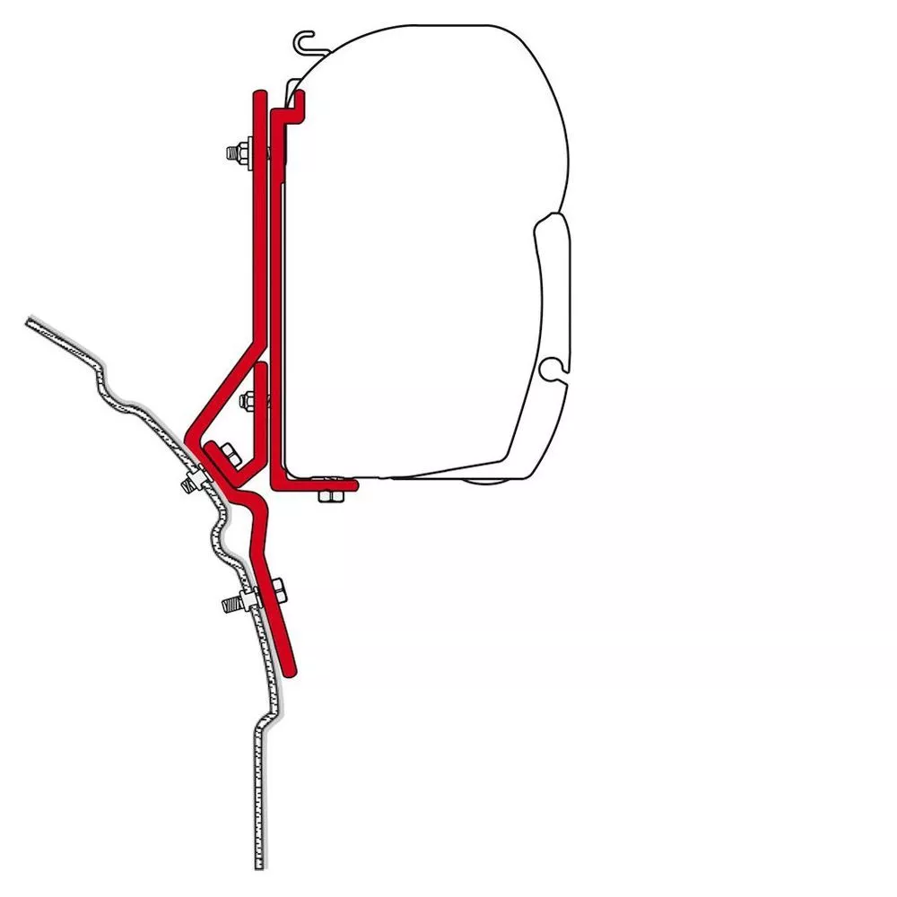 Montageadapter Fiamma KIT VW T4 Lift Roof / Multivan 3 Montageadapter Fiamma KIT VW T4 Lift Roof / Multivan