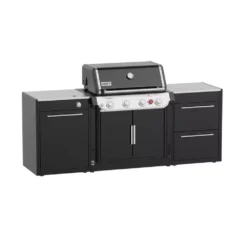 Weber Outdoorküche BBQ-Kitchen 231, 2er Set Für Genesis E-435 Mit Seitenkocher -Online Camping Angebote gas grillkueche weber bbq kitchen 231 2er set genesis e 435 draussen grillen outdoor kitchen 1000 2 26573