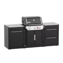 Weber Outdoorküche BBQ-Kitchen, 2er Set Für Genesis E-315 Ohne Seitenkocher -Online Camping Angebote gas grillkueche weber bbq kitchen 2er set genesis e315 draussen grillen outdoor kitchen 1000 2 26351