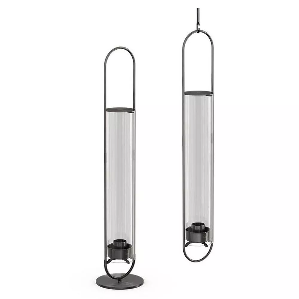 Windlicht Höfats Oval Candle 55 Schwarz 5 Windlicht Höfats Oval Candle 55 Schwarz – Bild 3