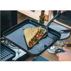 Cadac Dometic Universal Backplatte -Online Camping Angebote grillzubehoer cadac dometic 2cook3 aluminium backplatte glatt abnehmbarer griff lecker pfannkuchen spiegelei 1000 5 26219