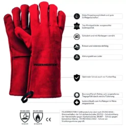 Feuermeister Premium BBQ Grillhandschuhe, Leder, Grösse 8 -Online Camping Angebote grillzubehoer feuermeister premium grillhandschuhe groesse 8 atmungsaktives leder 1000 2 24665