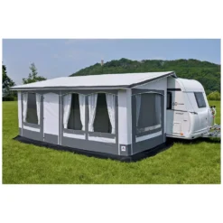 Freistehendes Dauerstandvorzelt Hahn Zelte Bern 2.0 | Tiefe 250 Cm -Online Camping Angebote hahn zelte bern 2 0 freistehendes wohnwagenvorzelt teileinzug dauercamping vorzelt 1000 2 26896