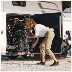 Garagenträger Thule VeloSlide Short Für Wohnmobile / Vans -Online Camping Angebote heckgaragen traeger rein schieben thule velo slide velotraeger 1000 12 26348