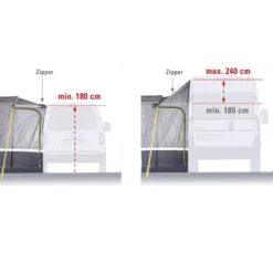 Buszelt High Peak Riva 2.0 -Online Camping Angebote high peak freistehendes busvorzelt riva20 anschlusshoehe campingfahrzeuge 1000 6 22624