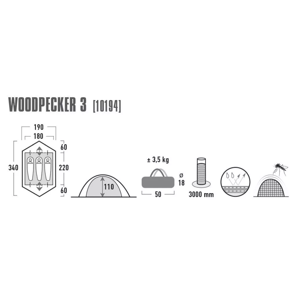 Trekkingzelt High Peak Woodpecker 3 12 Trekkingzelt High Peak Woodpecker 3 – Bild 10