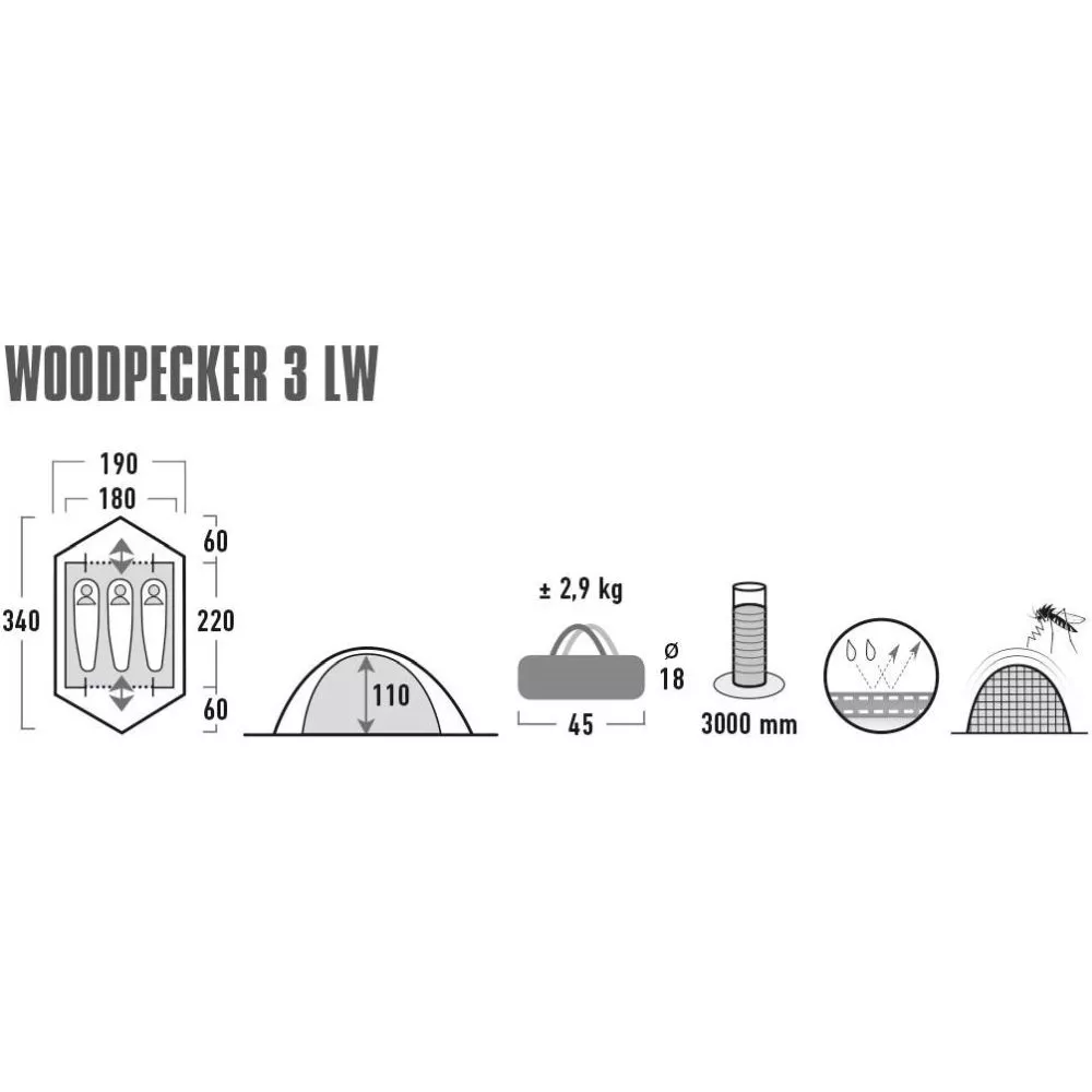 Trekkingzelt High Peak Woodpecker 3 LW 12 Trekkingzelt High Peak Woodpecker 3 LW – Bild 10