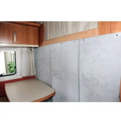 Wohnmobil-Thermovorhang Hindermann Thermo-Trennvorhang, Grau