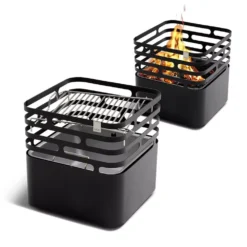 Höfats Feuerkorb CUBE Grill Set, Schwarz -Online Camping Angebote hoefats feuerkorb cube mit grillrost bbq set 1000 1 27689