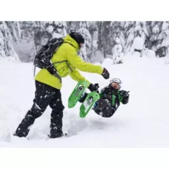 Kinder-Schneeschuhe MSR Tyker, Dino Green -Online Camping Angebote kinder schneeschuhe msr tyker schneeschuhwanderung 3 18372