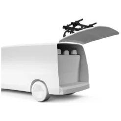 Heckträger Thule WanderWay Für VW T6 | Schwarz -Online Camping Angebote kofferaum geoeffnet heckfahrradtraeger thule wanderway vw t6 minivan schwarz 1000 10 26319