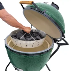 Kohlekorb Big Green Egg Fire Bowl XLarge -Online Camping Angebote kohle reinigung kamado grill zubehoer bge holzkohle bequem einlegen entfernen 1000 2 26413