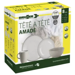 Geschirrset Brunner Tete-a-Tete Amade C8X -Online Camping Angebote kompaktes set brunner tete a tete amade c8x melamin campinggeschirr 8 teilig 2 personen 1000 2 26657