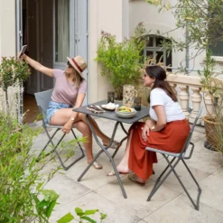 Campingtisch Lafuma Balcony II, Titane -Online Camping Angebote lafuma balcony 2 grau titane klapptisch campingtisch balkontisch 1000 9 24928