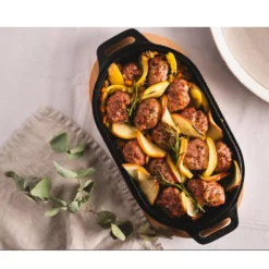 Bratpfanne Ooni Servierpfanne Aus Gusseisen -Online Camping Angebote lecker garen schmoren braten ooni zubehoer gusseisenservierpfanne griff abnehmbar untersetzer stahl 1000 3 26125