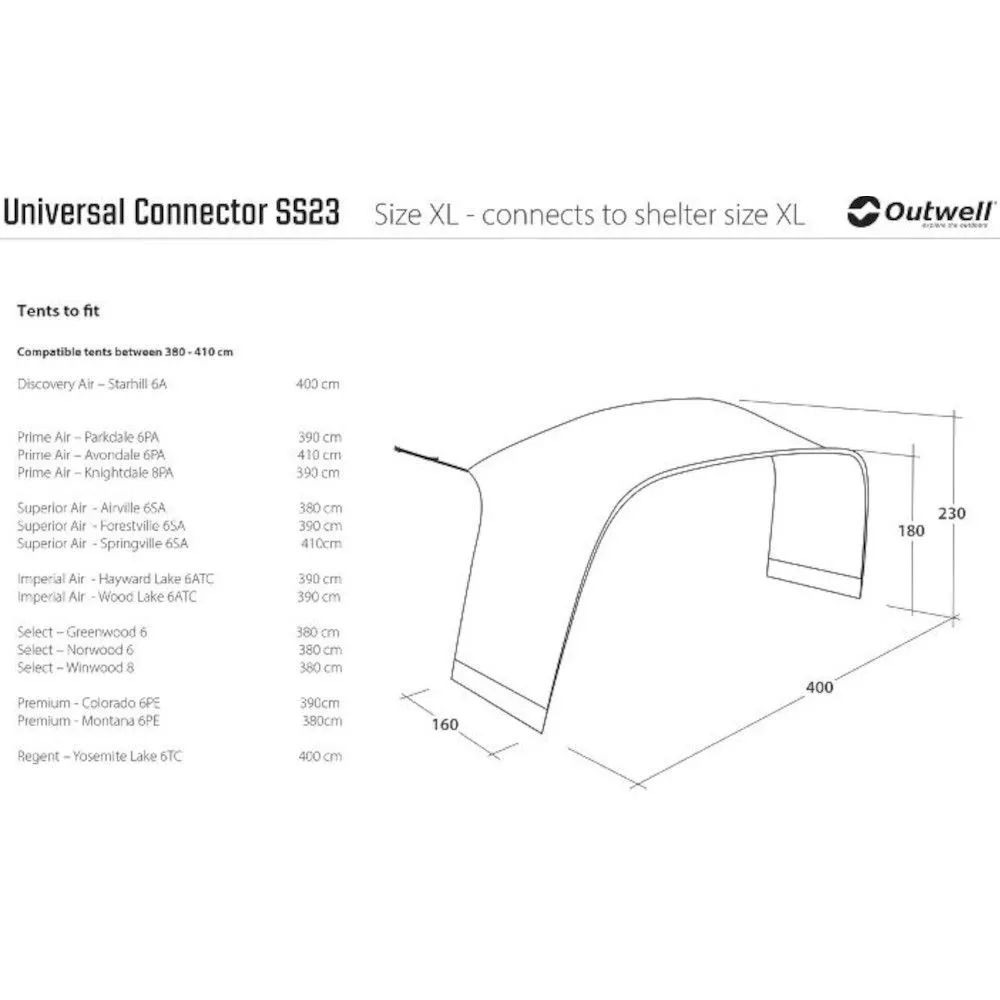 Outwell Lounge Tent Connector XL 4 Outwell Lounge Tent Connector XL – Bild 2
