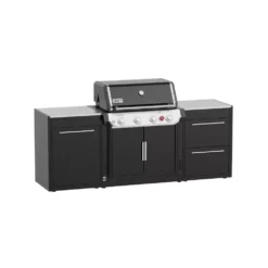 Weber Outdoorküche BBQ-Kitchen, 2er Set Für Genesis E-415 Ohne Seitenkocher -Online Camping Angebote luxus gas grillkueche weber bbq kitchen 2er set genesis e 415 draussen grillen outdoor kitchen 1000 2 26358